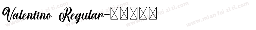 Valentino Regular字体转换